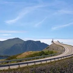 Road to sky (view at Atlantic Road, Norway)