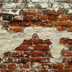 Grunge red brick wall