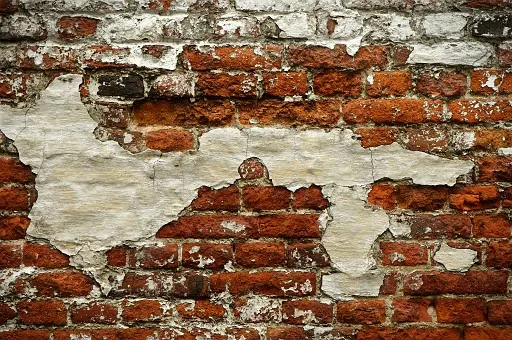 Grunge red brick wall